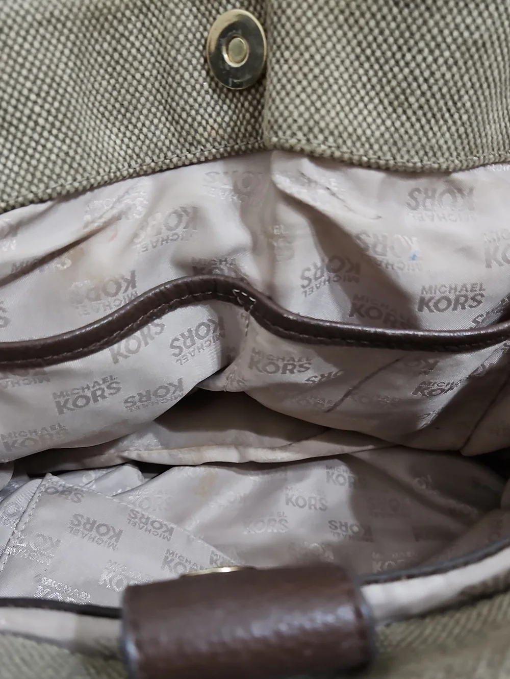 Michael Kors Gansevoort Large Canvas Tweed Tote Bag